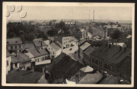1943 pohled na jižní část města
