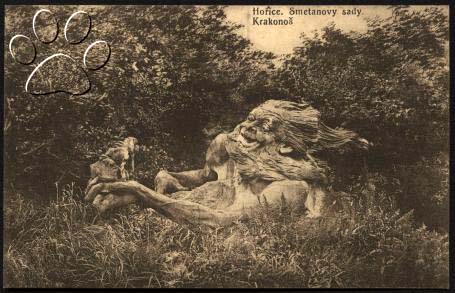 pohlednice Krakonoše z roku 1918
